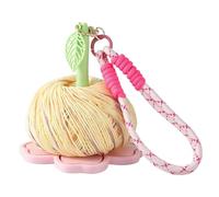 Winder de Yarn - Forme de fleur d'impression 3D, distributeur de boules crochetées, matériel esthétique botanique, unité d'alimentation manuelle de rotation lisse | Outil de gestion textile pour les