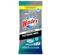 Windex Lot de 25 lingettes nettoyantes électroniques pré-humidifiées pour téléviseurs, téléphones et autres appareils électroniques, refermables pour une fermeture de fraîcheur