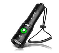 WindFire Lampe de plongée, 5000 Lumens Torche de Plongée, Lampe Plongee sous-Marine Rechargeable, Étanche IPX8, 4 modes, Lampe de Poche avec Indicateur de Puissance pour la plongée de nuit