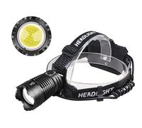 WINDFIRE Lampe frontale LED rechargeable par USB, 200 000 lumens super lumineuses avec 4 modes et étanche IPX6, lampe frontale réglable à 90° pour le camping en plein air, le cyclisme