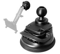 WINDFRD Base à ventouse avec boule de 2,5 cm/B pour pare-brise de voiture, verrouillage rapide à une touche, fixation sur bras de 2,5 cm et support de téléphone, compatible avec RAM Mount, Arkon,