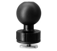 WINDFRD Base de montage à boule de 3,8 cm avec fixation en T pour piste de kayak/bateau, compatible avec RAM, Arkon, iBolt 3,8 cm/C Size Ball Double Socket Arm, pour Fish Finder/GPS Mount
