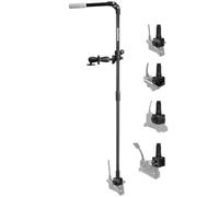 WINDFRD Livescope Support de transducteur pour kayak/bateau, support de perche 0 degré compatible avec Garmin LVS34/32/62 et Lowrance ActiveTarget2, avec manchon de poignée lumineux et fixation en T