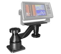 WINDFRD Support de détecteur de poissons à bras oscillant en aluminium pour | Support de bras oscillant horizontal pour traceur de cartes. Convient aux écrans de 5 à 12 pouces. Compatible avec Garmin