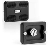 Windfromort Lot de 2 plaques à dégagement rapide PU-50 - Compatible avec filetage de trépied 1/4" - Compatible avec Arca Swiss - Plateau rapide - Aluminium