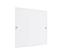 Moustiquaire pour fenetre cadre fixe ultra plat Blanc 100x120 cm