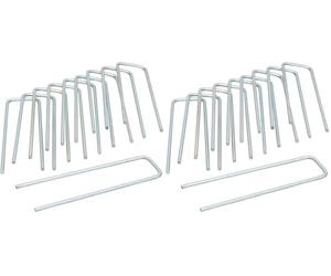 Windhager 05461 Agrafe Métallique Galvanisée Argent 14 x 4 cm (Lot de 2)