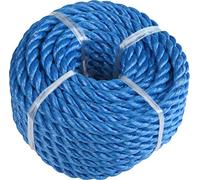 Windhager 05758 Corde en polypropylène pour extérieur, Corde de Jardin, Corde d'amarrage, torsadée, 8 mm x 10 m, Bleue