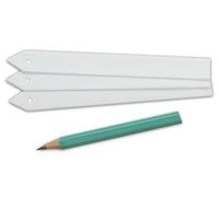 Windhager 06219 Lot de 50 étiquettes pour Plantes avec 1 Stylo en Plastique Blanc 1,3 x 12,5 cm