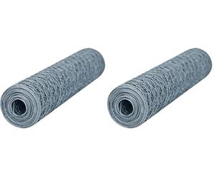 Windhager 06576 Grillage à Poule Hexagonale Gris 0,50 x 10 m (Lot de 2)