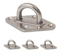 Windhager 06717 Pontet en Acier Inoxydable Argent 50 x 80 mm (Lot de 4)