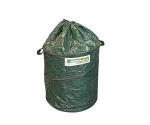 Windhager 06739 - Sac de Jardin Pop Up - À Monter soi-même - 120 l - Fermeture avec Cordon de Serrage - Pliable - Vert - 50 x 50 x 60 cm