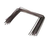 Windhager 07092 Lot de 100 piquets d'ancrage au sol, ancrages de fixation, piquets de fixation, Métal, Acier, Argenté, 20 x 25 cm, Ø 4 mm
