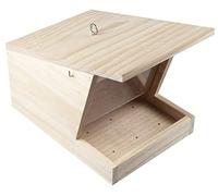 Windhager 07444 Silo Mangeoire pour Oiseaux - Toit en Appentis XL, Nichoir, Capacité d'Environ 3 L, Bois