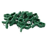 Windhager 07469 Lot de 15 Mini Pinces pour Plantes, Support de Plantes, Pinces à Fleurs, Pinces à orchidée, Pinces à Filet de Treillis, Vert