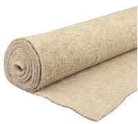 Windhager 07507 Tapis de paillage en Fibres Naturelles écologiques, paillage Naturel, Anti-Mauvaises Herbes, Non-tissé de paillage, 4 x 0,5 m, Beige