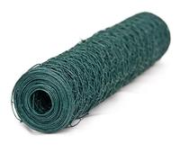 WINDHAGER 11252 - Grillage Hexagonal Vert 13 mm - Maille Plastifiée - 10 x 1 m - Idéal pour Poulailler et Basse Cour