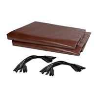 Windhager 89144 Lot de 2 bâches de Protection pour Balcon en Bois Marron 0,8 x 5 m 210 g/m²