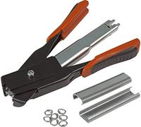 Windhager 06215 Pince à Anneaux de clôture pour Anneaux de Fil en C, Pince à clôture, Pince pour Relier des grillages et des grillages de clôture avec 50 Pinces à Anneaux, 2,5 x 9 x 18,5 cm