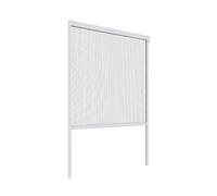 Windhager Basic 04503 Moustiquaire pour fenêtre roulante en PVC Blanc 130 x 160 cm