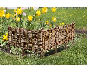 Windhager Bordure de Plate-Bande en Osier - 5 Éléments - 1 pcs