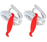 Windhager Bourrelet & Outil, Moustiquaire Keder Cordon en Caoutchouc pour la Fixation de la Toile de moustiquaire, Ø 5 mm x 5 m, Blanc, 03625 (Lot de 2)