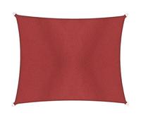 Windhager Cannes 10779 Voile d'ombrage rectangulaire 4 x 5 m, Protection Solaire pour Jardin et terrasse, résistant aux UV et aux intempéries, Rouge