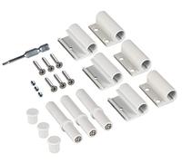 Windhager Lot de 3 charnières en aluminium pour moustiquaire de fenêtre et porte - Accessoires Charnières