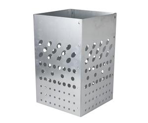 Windhager Composteur pour plate-bande haute, 30 x 30 x 48 cm, acier galvanisé à chaud, lombricomposteur, composteur pour plate-bande à enterrer, résistant aux intempéries et de longue durée, argenté