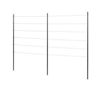 Windhager Corde en Acier Inoxydable - Kit Complet - 148 x 190 cm - Treillis de Jardin - Support pour Plantes grimpantes - Idéal pour Les parterres Hauts et de légumes - Résistant aux intempéries