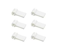 Windhager Crochet de Fixation Bouchon pour la Fixation des Voiles Solaires, Accessoires de Voile Solaire, 6 Pièces, Blanc, 0, 5 x 1 x 3 cm, 10704
