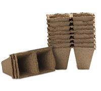 Windhager Godets de Culture en Tourbe pour semis et boutures, 24 pièces, carré, 6 cm, 05507