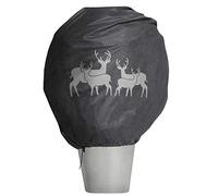 Windhager Housse d´hivernage motif de cerf XL, protection contre le froid, protection antigel, polaire de jardin, housse polaire, taille XL, 1,1 x 1,1 m, anthracite, 07396