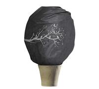 Windhager Housse d´hivernage motif d'oiseaux XL, protection contre le froid, protection antigel, polaire de jardin, housse polaire, taille XL, 1,1 x 1,1 m, anthracite, 07398