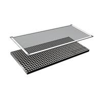 Windhager Kit Complet Alu pour Cache Soupirail, Couvercle de Cache-Soupirail Cadre en Alu, 44 x 106 cm, 03665