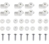 Windhager Kit de Chasse-moustiques pour fenêtres, Accessoires pour moustiquaires, pièces de Rechange pour moustiquaires, Cadre de Tension pour fenêtres, vis incluses, Montage Facile, 4 pièces, Blanc