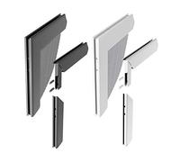 Windhager Kit D'Equerres D'Angle en Aluminium, Accessoires professionnels convenant pour le montage de, 0,68 x 6 x 6 cm, argent, 03538