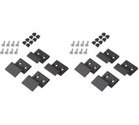 Windhager Kit d'équerres de suspension pour moustiquaires, kit de montage pour moustiquaires à cadre tendu, équerre de montage, équerre de cadre, 4 pièces, anthracite (Lot de 2)