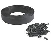 Windhager Livingston Film de clôture Brise-Vue pour clôture - avec Double Tige - 50 m x 4,6 cm - Anthracite