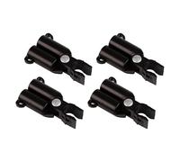 Windhager Lot de 4 raccords pour Tuteurs - Diamètre : 11 mm - Noir - 07256