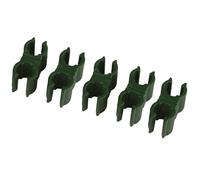 Windhager Lot de 5 Clips de connecteur de Tige à 360° - Clip Multifonction - Fixation de Tige pour Plantes - 11 mm - Vert