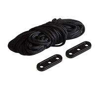 Windhager Lot de 6 tendeurs de fixation variables pour tente, tendeurs de tente, tendeurs de câble, tendeurs pour voile d'ombrage, 07264, noir