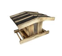 Windhager mangeoire pour Oiseaux Canteen XL - en Bois de pin, Volume de Remplissage 4 L - mangeoire Oiseaux Exterieur, cabane Oiseaux, Station d'alimentation pour Oiseaux, Aire de nourrissage