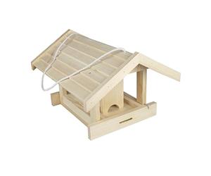 Windhager mangeoire pour Oiseaux Rastkogel - en Bois de pin, Volume de Remplissage 1 L - mangeoire Oiseaux Exterieur, cabane Oiseaux, Station d'alimentation pour Oiseaux, Aire de nourrissage