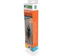 Windhager Moustiquaire Plus porte à lamelles / rideau moustiquaire, 100 x 220 cm, anthracite (1 pièce)