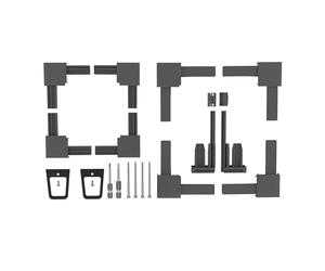 Windhager Moustiquaires, EXPERT Kit de raccords d'angle pour fenêtres et portes, 4 pièces, Accessoires pour moustiquaires, en aluminium, anthracite