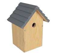 Windhager nichoir pour oiseaux "Cosy", bois de pin massif, bois, maison pour oiseaux, nichoir pour mésanges, à suspendre, résistant aux intempéries, durable