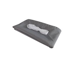 Windhager Pare-vue pour balcon Malta, protection visuelle, protection contre le vent, pare-vue pour balcon, gris argenté, 5 x 0,9 m