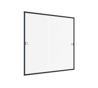 Windhager Plate Anthracite 100 x 120 cm 03967 Moustiquaire en Aluminium pour fenêtre Ultra Flat