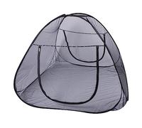 Windhager Pop Up Grande moustiquaire pour lit Double, Filet de Camping, Anti-Insectes, Anti-moustiques, pour lit, 160 x 200 cm, Anthracite
